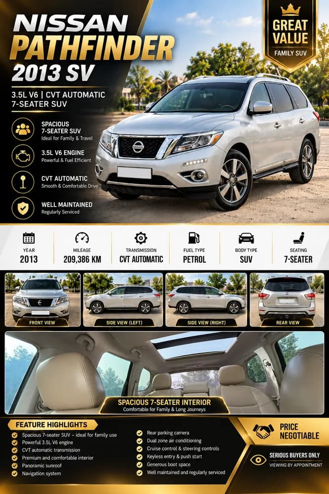 Used Nissan Pathfinder SV 4WD 2013