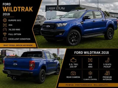 فورد رينجر 3.2L Wild Trak 4X4 2018 مستعملة فورد رينجر 3.2L Wild Trak 4X4 2018 مستعملة used_cars.forSale