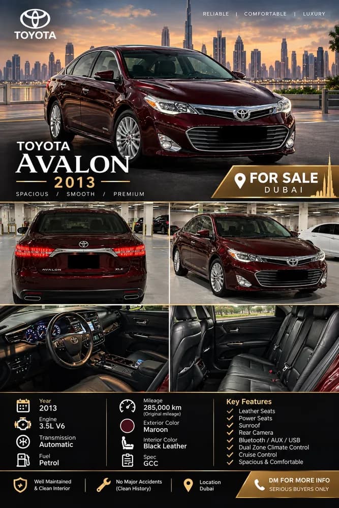 Used Toyota Avalon 3.5L SE plus 2013