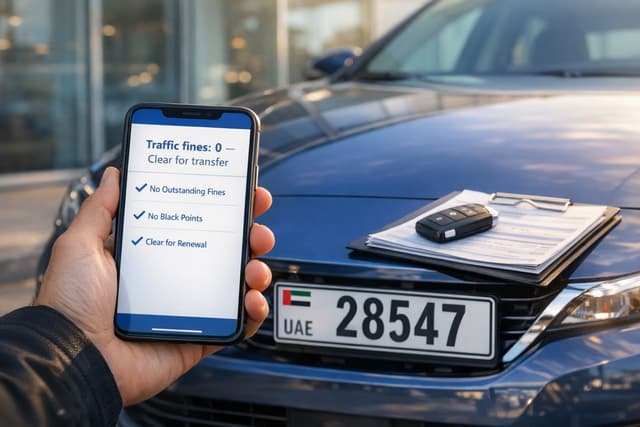 دليل التحقق من المخالفات المرورية قبل شراء سيارة مستعملة في الإمارات ونقل الملكية دليل التحقق من المخالفات المرورية قبل شراء سيارة مستعملة في الإمارات ونقل الملكية